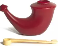 8669_RHINO HORN KONVICKA NA VYPLACH NOSU CERVENA 1 KS